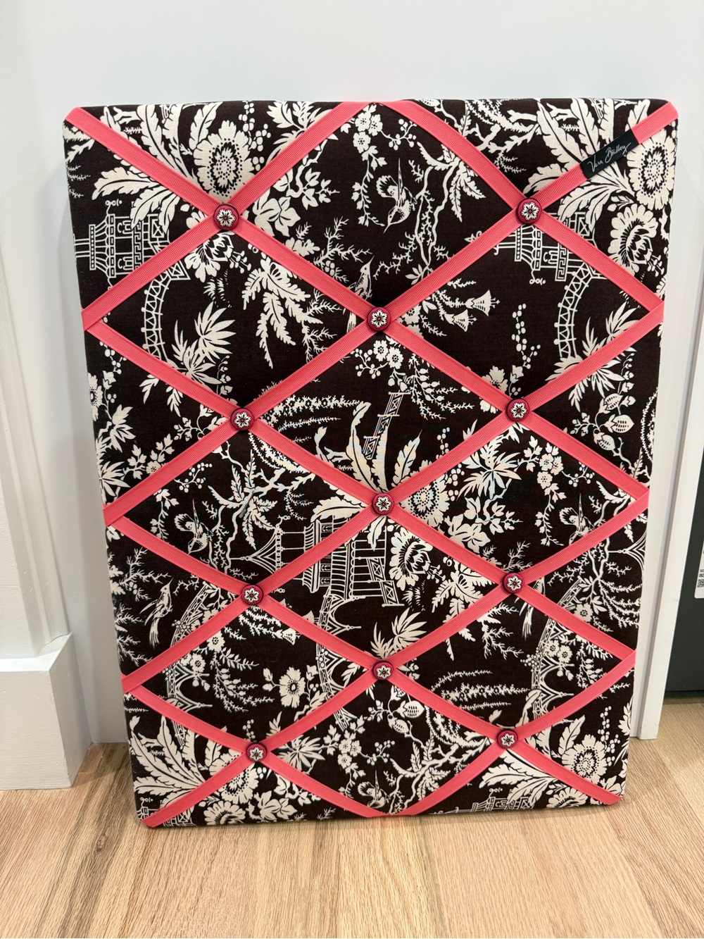 Vera Bradley Fabric Ribbon Memo Board